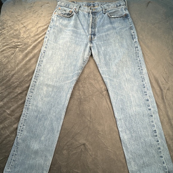 Levi's‎ 501 Vintage Jeans 90s Y2K 36 X 34 Men's Stone Wash - Picture 1 of 16